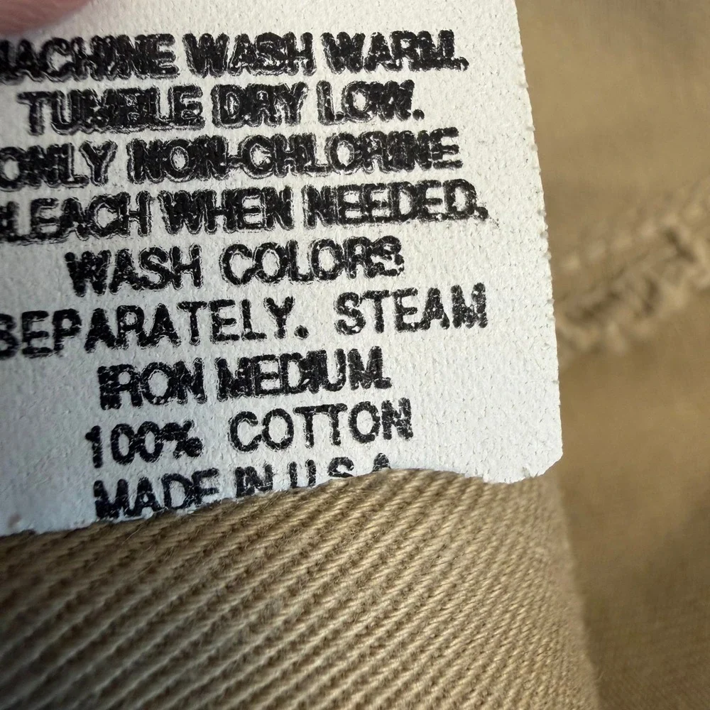 Vintage Polo Ralph Lauren Pleated Chino Pants Fits Mens 36x30 Khaki Made in USA